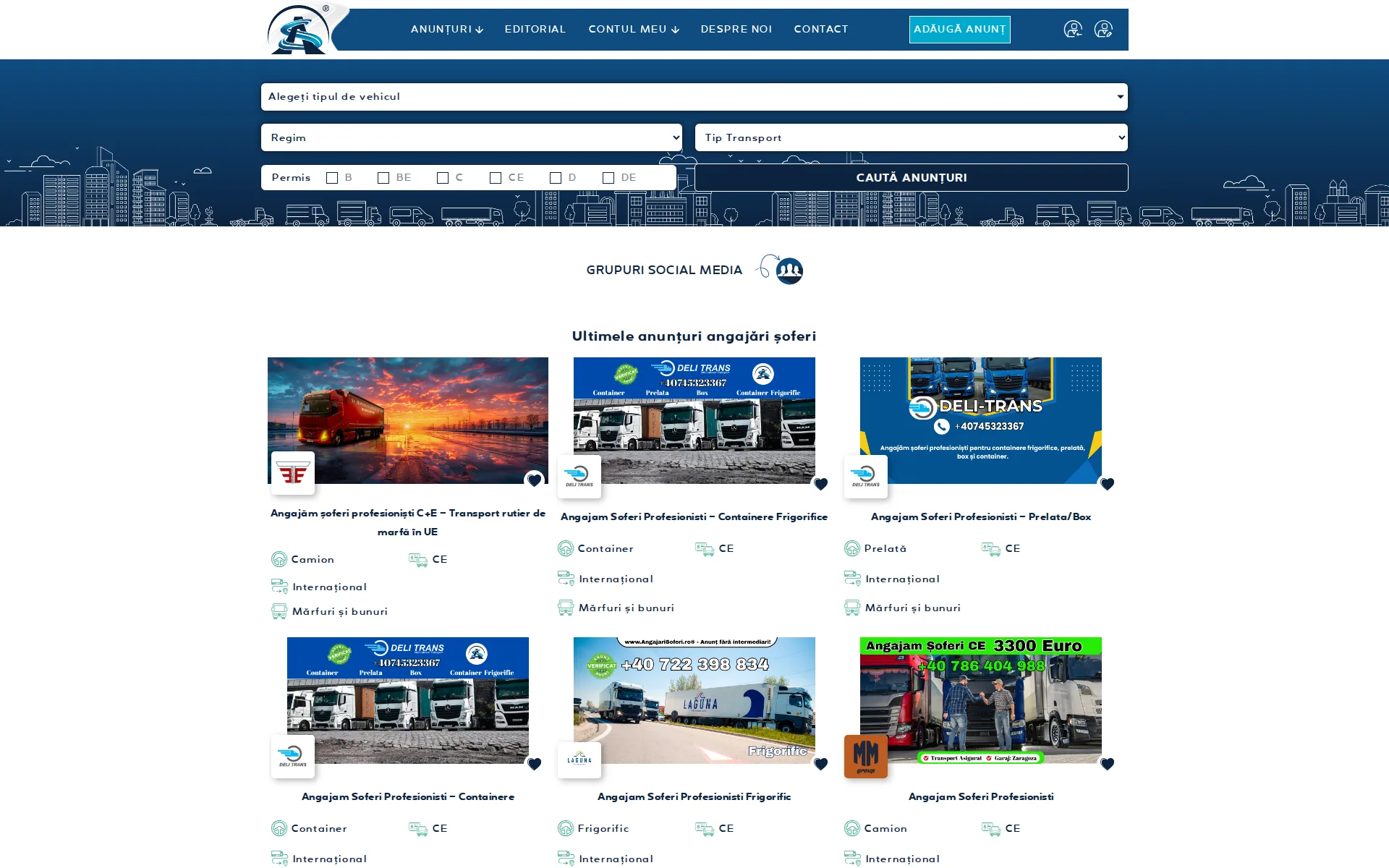 Angajări Șoferi — Romania's Largest Driver Recruitment Platform — cover