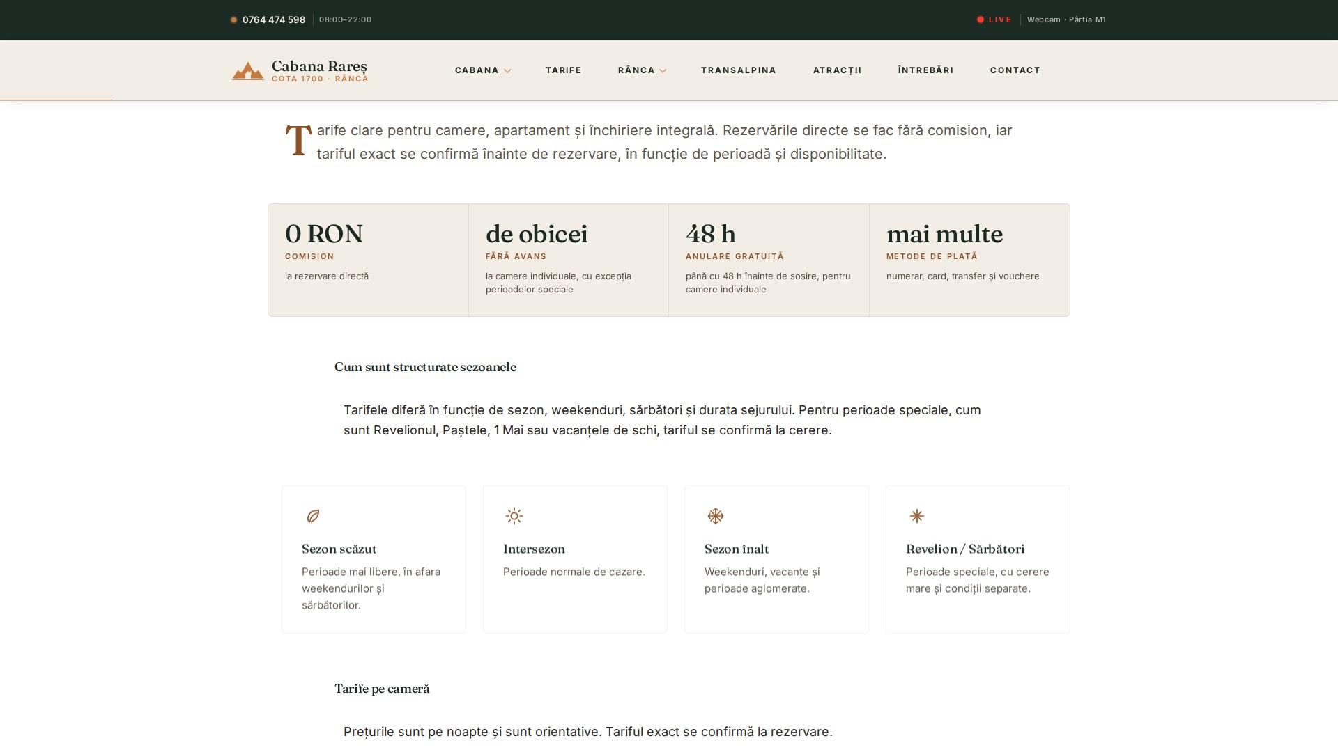 Editorial pricing page
