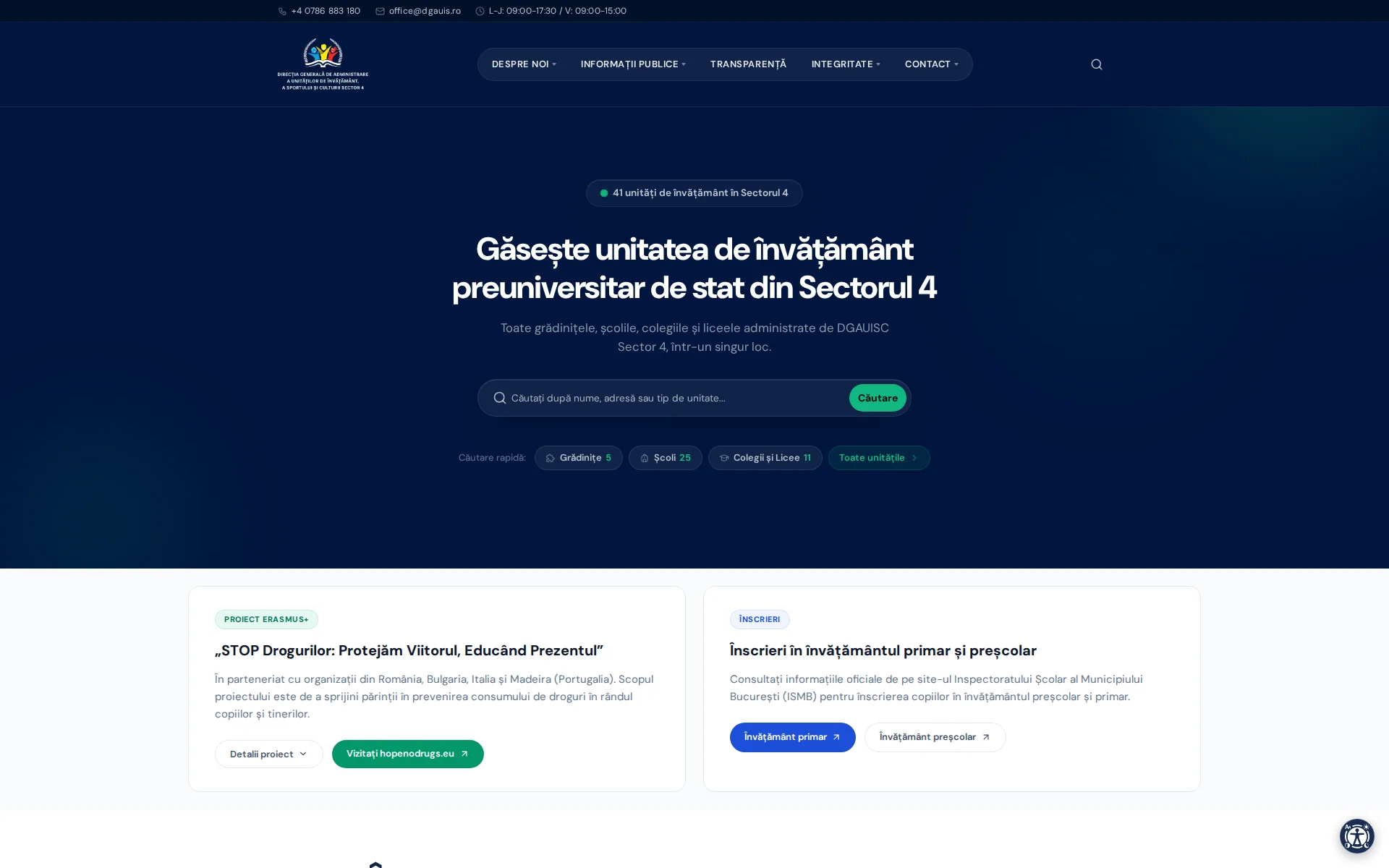 DGAUIS Sector 4 — A Modern Public-Sector Platform for 40 Schools — cover