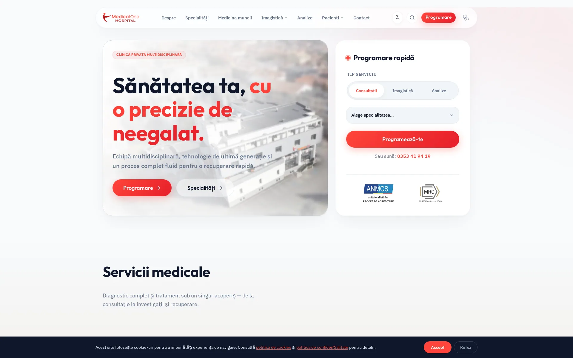 Medical One — A Private Multidisciplinary Clinic, Rebuilt — cover